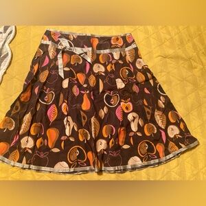 Retro print fruit skirt